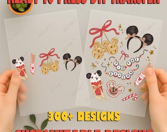 Tis the Season Dtf, Coquette Bow Disney Christmas Dtf, Disney Xmas Dtf, Disney Holiday Season Dtf, Coquette Gifts Dtf, Ready To Press