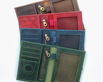 Gepersonaliseerde leren paspoorthouder: RFID-antidiefstalreisportemonnee, een essentiële reisportemonnee