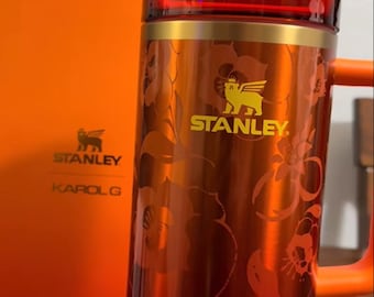 Stanley x Karol G 40 oz Tumbler, Floral Design, Viral Cup, Gift for her