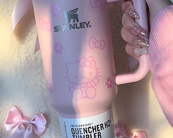 Vaso Stanley de HK, taza portátil para coche, taza de café de viaje, regalo para estudiantes