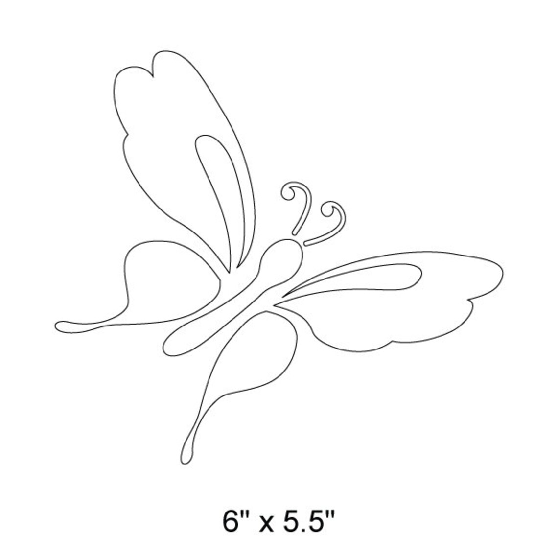 Butterfly Stencil Painting Kids or Baby Room Wall Mural Etsy