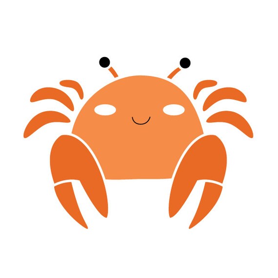 Crab Wall Stencil for Painting Kids or Baby Room Mural sku254-istencil -  Etsy