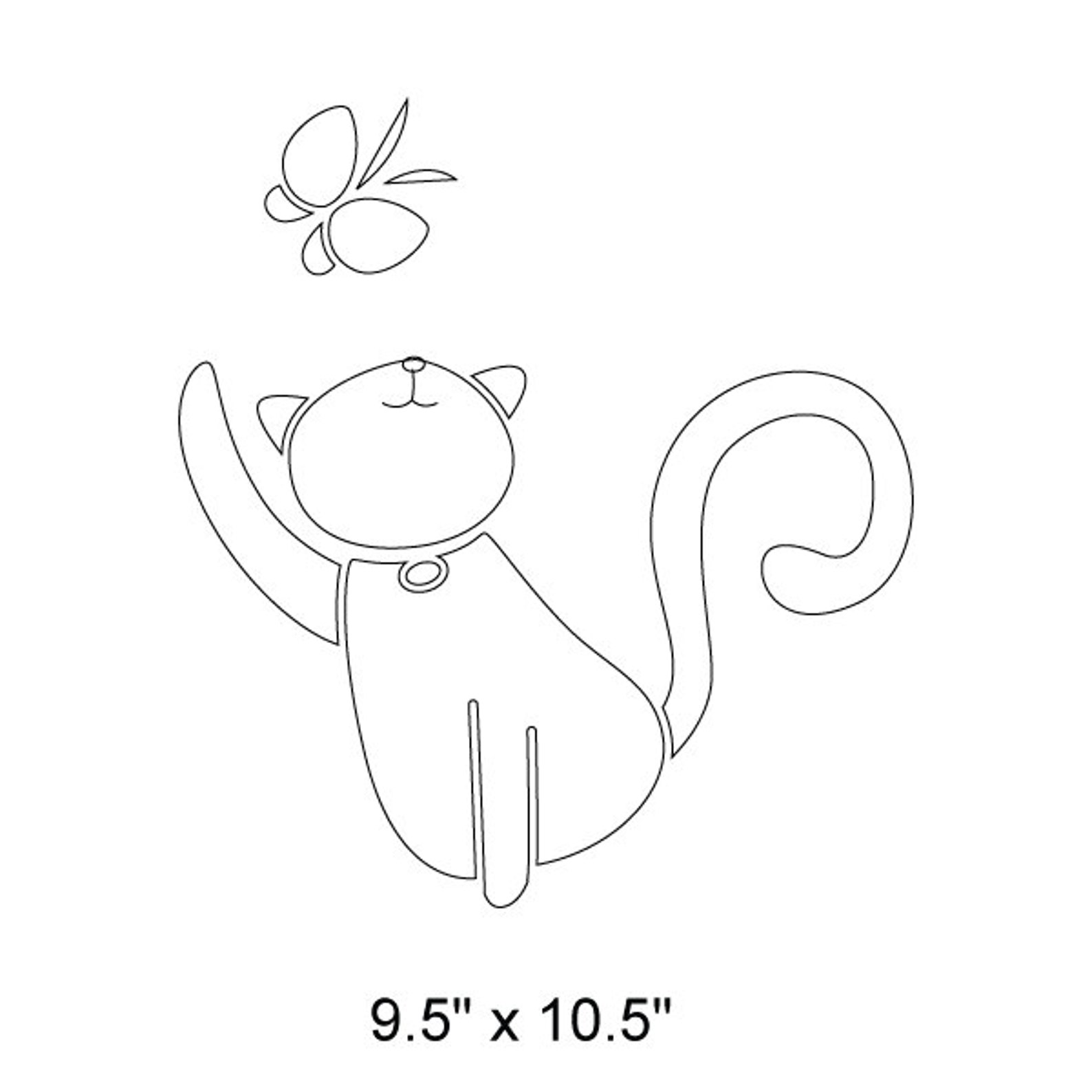 Cat Wall Stencil for Painting Kids or Baby Room Mural Etsy