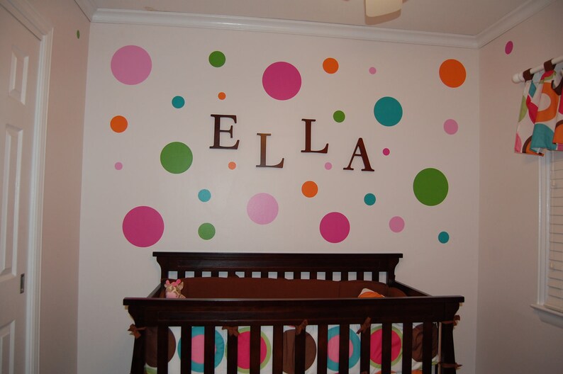 Polka Dot Wall Stencils for Kids Room or Baby Nursery Etsy