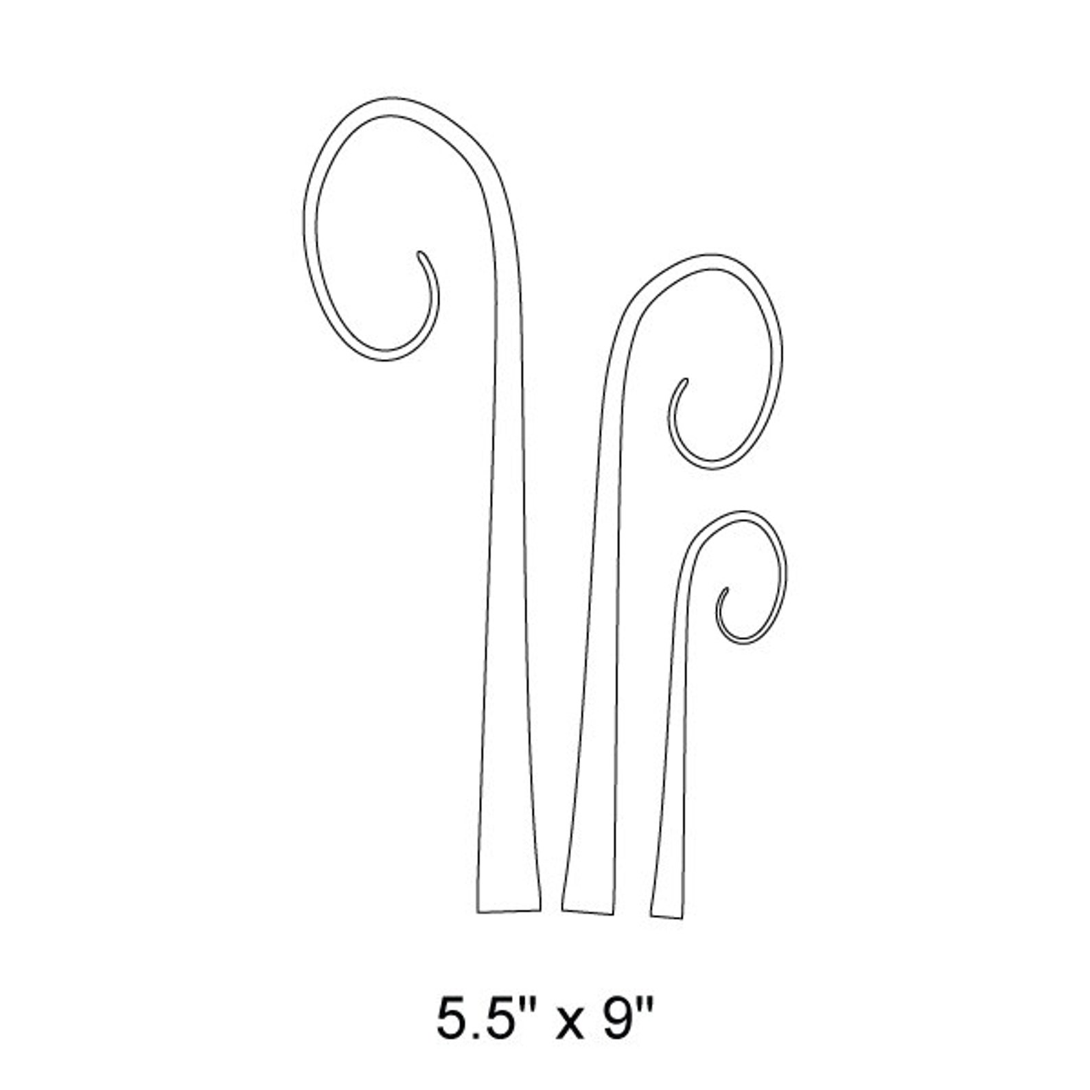 Curly Grass Wall Stencil for Painting Kids or Baby Room Mural Etsy