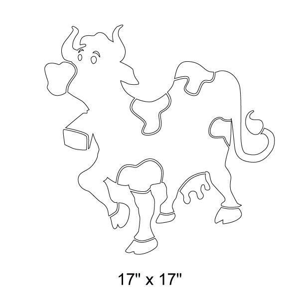 Cow Wall Stencil for Painting Kids or Baby Room Mural - Etsy