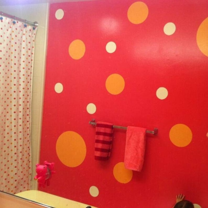 Polka Dot Wall Mural Stencil Kit for Girls or Baby Room Etsy