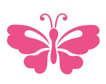 Butterfly Stencil Painting Kids or Baby Room Wall Mural (SKU131-istencil)