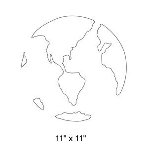 Earth Wall Stencil for Painting Kids or Baby Room Mural - Etsy