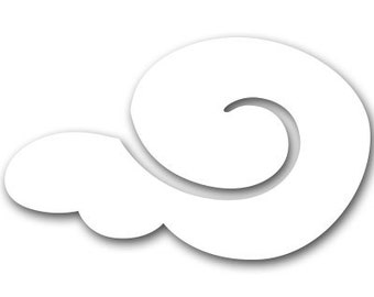 Cloud Stencil for Painting Kids or Baby Room Wall Mural (SKU119-istencil)