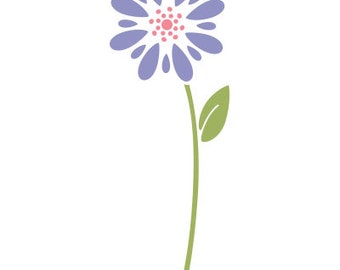 Flower Stencil for Painting Girls Room Wall Mural  (SKU106-istencil)