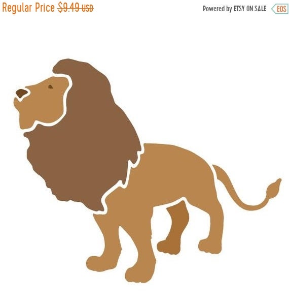 Verkauf heute Löwe Schablone für Malerei Kinder oder Babys | Etsy