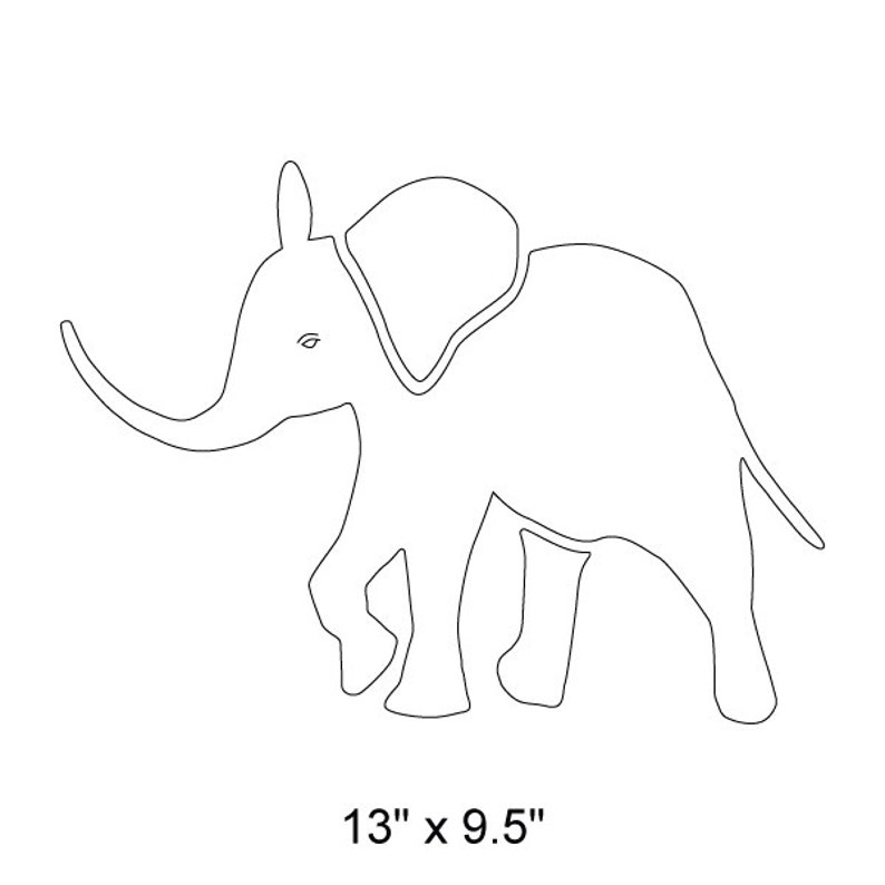 Baby-Elefant-Schablone für Malerei Kinder oder Babys Zimmer - Etsy.de