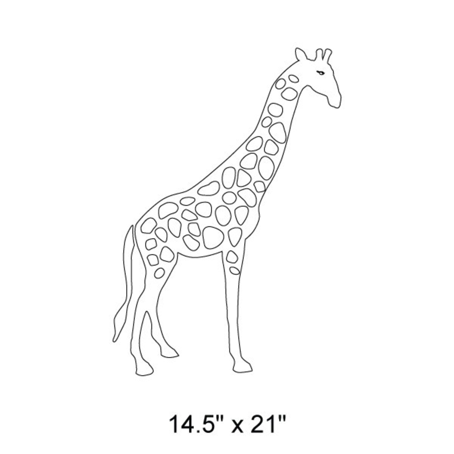 Giraffe Schablone für Malerei Kinder oder Babys Zimmer - Etsy.de