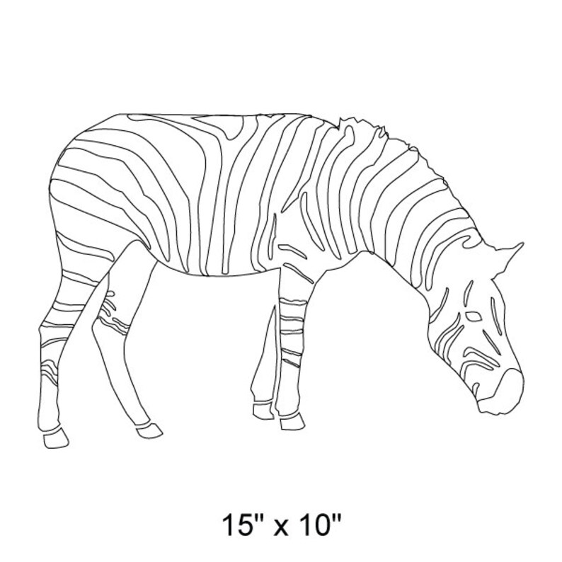 Zebra Stencil for Painting Kids or Baby Room Wall Mural Etsy