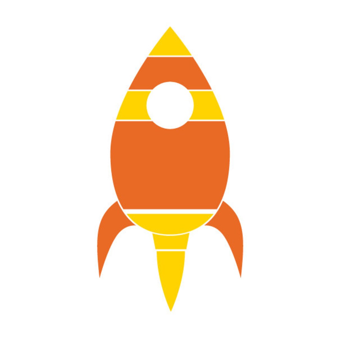 Rocket Ship Stencil for Painting Kids or Baby Room Mural sku234 ...