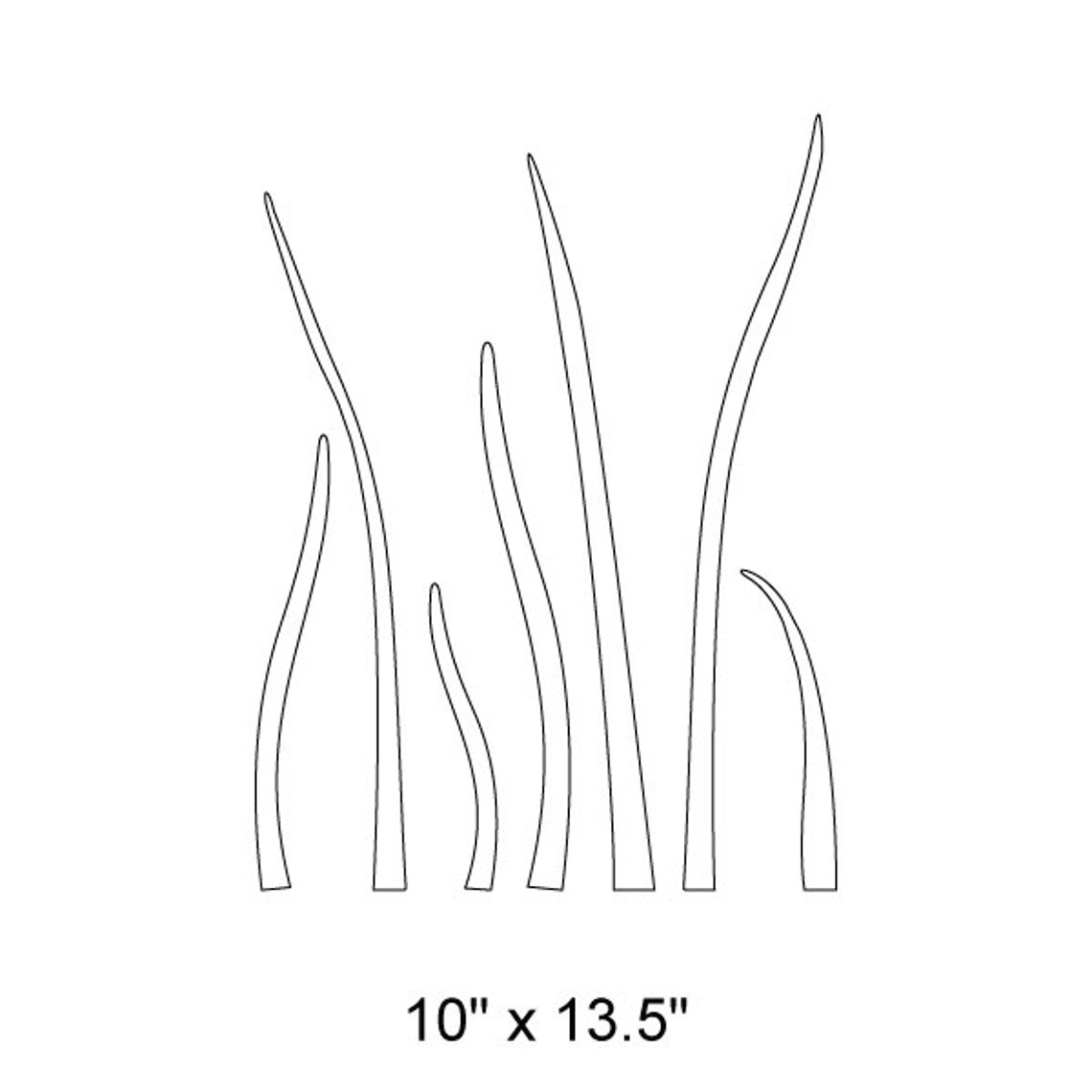 Grass Stencil for Painting Flower Girls Room Wall Mural Etsy