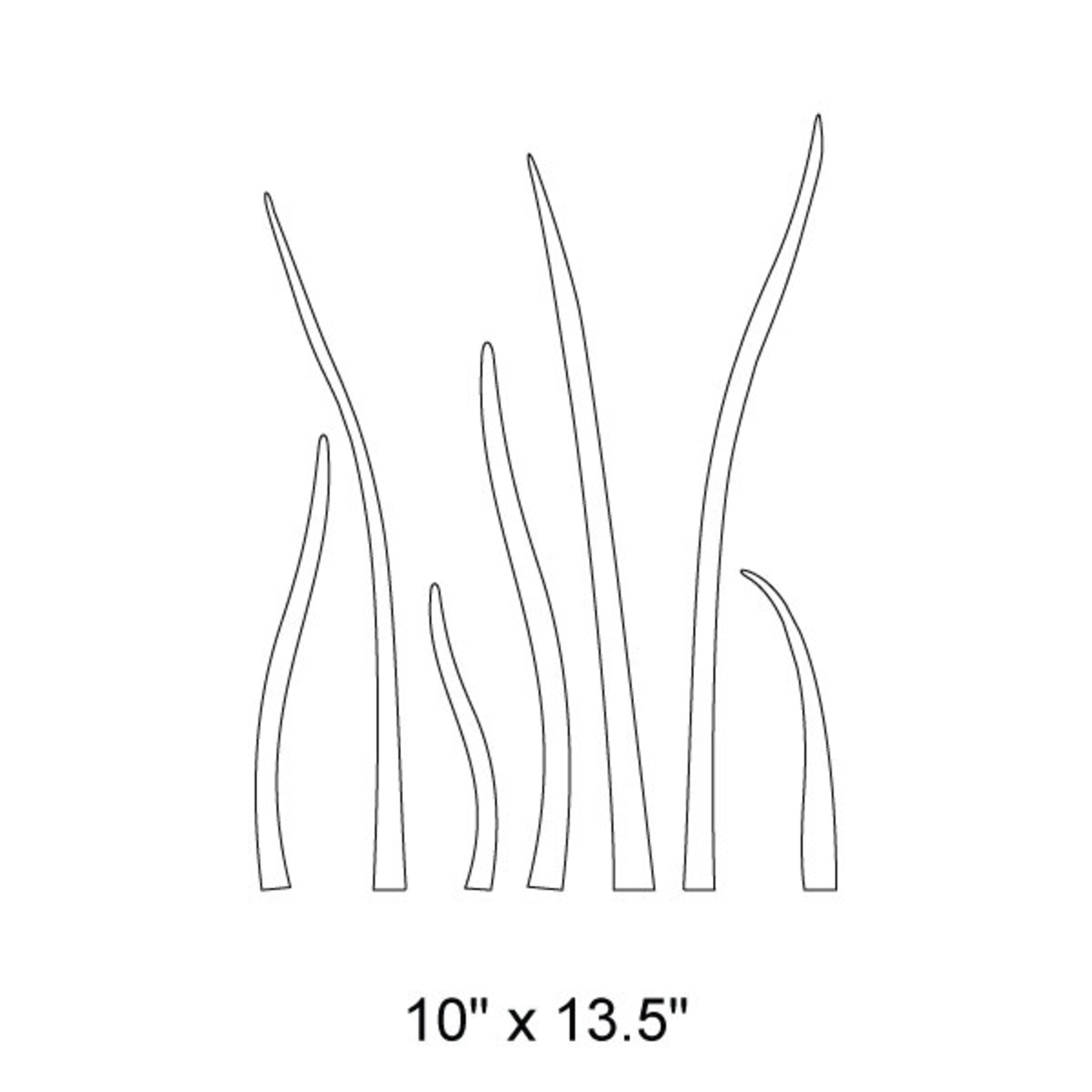 Grass Stencil for Painting Flower Girls Room Wall Mural Etsy