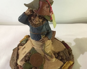 EDISON Thomas Clark gnome figurine elfe fée retraité 1987 ampoule électrique