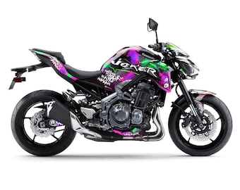 Aufkleber Bereich Schlüssel Motorrad 3D Harz kompatibel mit Kawasaki Z900 2021