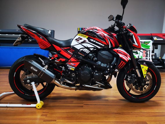 KAWASAKI Z750 'ZCUP' Graphics Kit – Custom Decals Vinyl Stickers