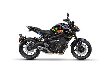 900 Adesivi Decalcomanie Premium DOHC Per Yamaha MT-09 – 10 Anni Di Vinile (Biker Trend) - Foto 3