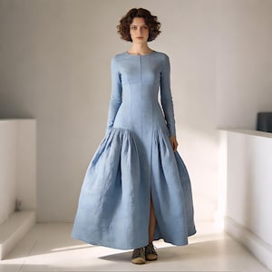 navy blue dress for baby girl Farm Rio Winter Tapestry Abstract Maxi Dress main image 1