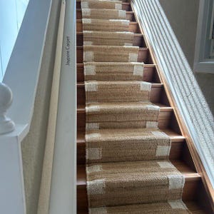 Handknotted  Hemp Stair  Runner, Braided Jute Runner For Hallway, Kitchen, Entryway, Boho Livingroom Runner, Eco Friendly Rug