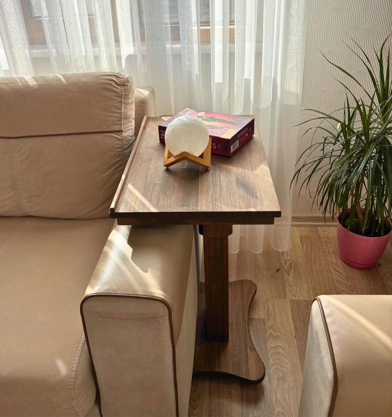 Handmade Walnut Laptop Table, Wooden Adjustable Height Laptop Desk, Portable & Foldable Laptop Stand , Work from home image 4