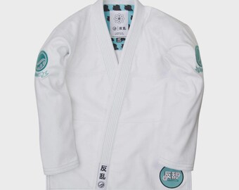 Shoyoroll Batch #72 Rebel Grappler White BJJ Gi Kimono With Bags