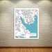 Print of Map of Japan, Yokosuka Port in Tokyo Bay. Printed on Canvas, Matter Paper, or Photo ...
