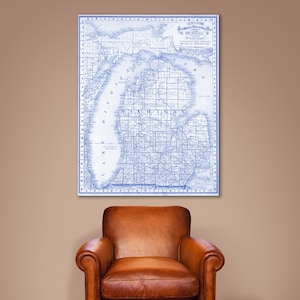 Antike Karte von Missouri auf Photo Paper Matte Papier oder Leinwand