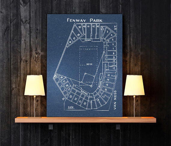 Fenway Park Seating Chart Printable