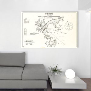 Impresión antigua de Wickford en Rhode Island en su elección de papel fotográfico, papel mate o lienzo Giclée
