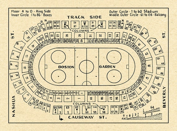 Boston Garden Hockey Seating Chart