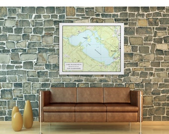 Print of Lake Waukewan, New Hampshire. Printed on Canvas, Matter Paper, or Photo Paper.