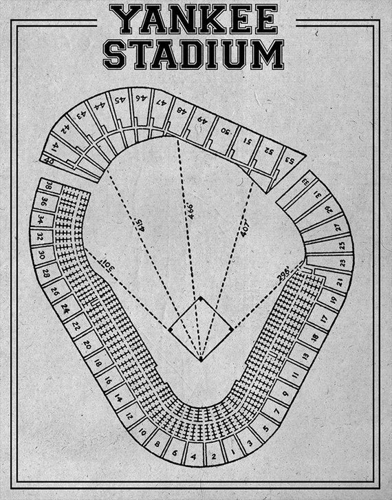 Old Yankee Stadium Seating Chart