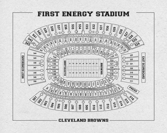 Cleveland Browns Firstenergy Stadium Seating Chart