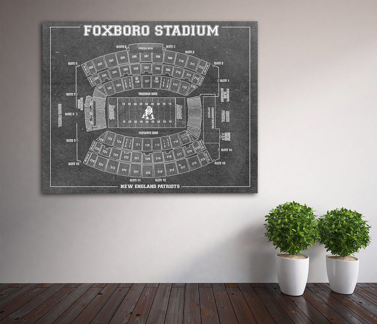 Foxborough Gillette Stadium Seating Chart