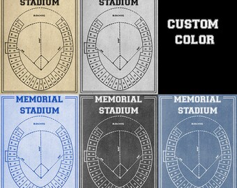 Orioles Memorial Stadium Seating Chart Vintage Print: Photo, Matte