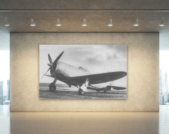 Vintage Flugzeug Druck: Fotopapier, Matt oder Leinwand