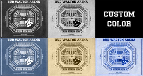 Bud Walton Arena Seating Chart Map