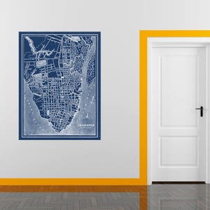 Antike Karte von Charleston South Carolina auf mattem Fotopapier oder Leinwand