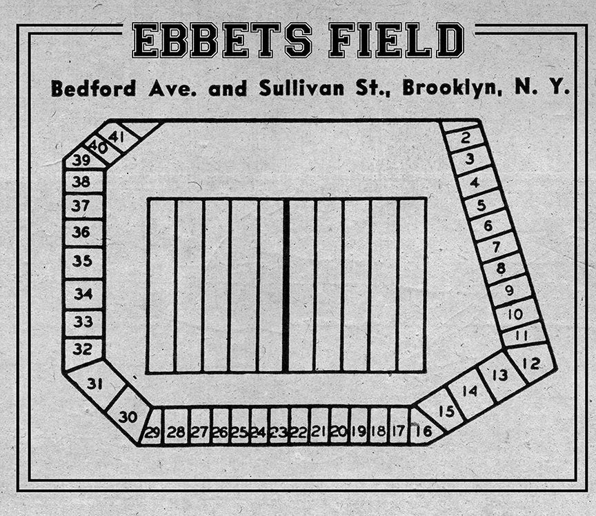 Ebbets Field Seating Chart