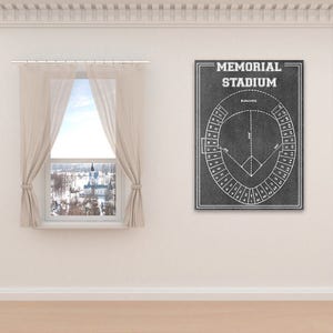 Print of Vintage Baltimore Orioles Memorial Stadium Seating Chart on Photo Paper, Matte paper or Canvas