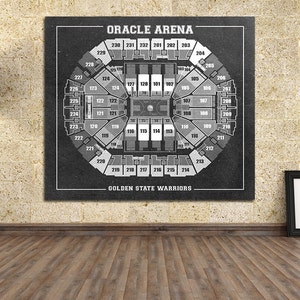 Print of Vintage Oracle Arena Diagram on Photo Paper, Matte Paper or ...