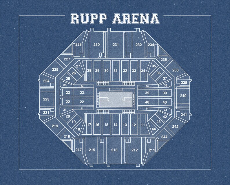 Vintage Print of Rupp Arena Seating Chart on Photo Paper - Etsy