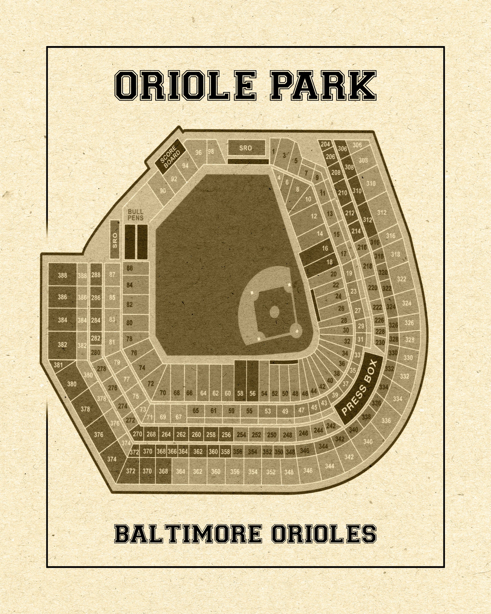 Oriole Park Seating Chart 