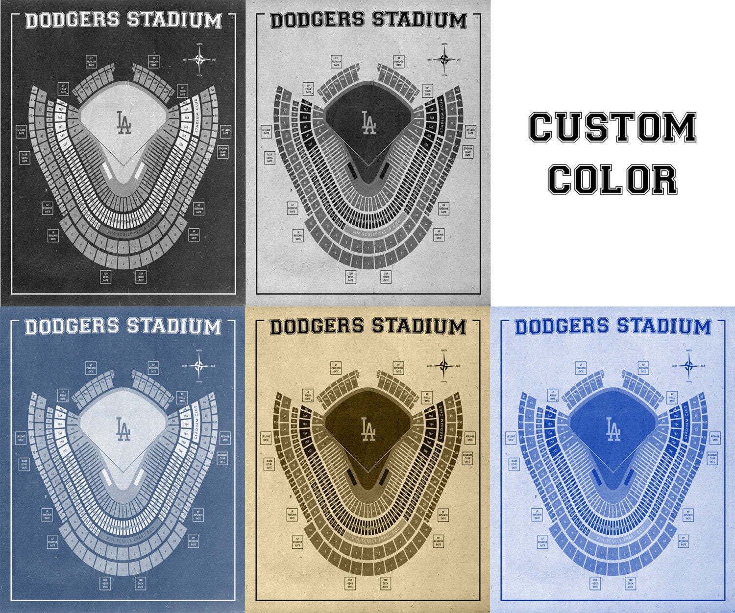 Vintage Print Of Los Angeles Dodgers Stadium Seating Chart Baseball vintage-print-of-los-angeles-dodgers-stadium-seating-chart-baseball