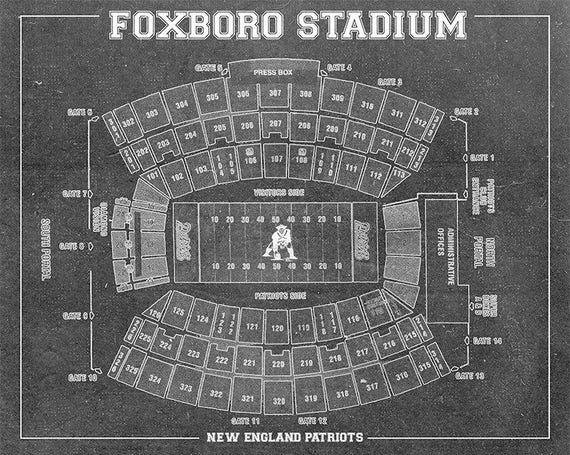 Foxborough Gillette Stadium Seating Chart